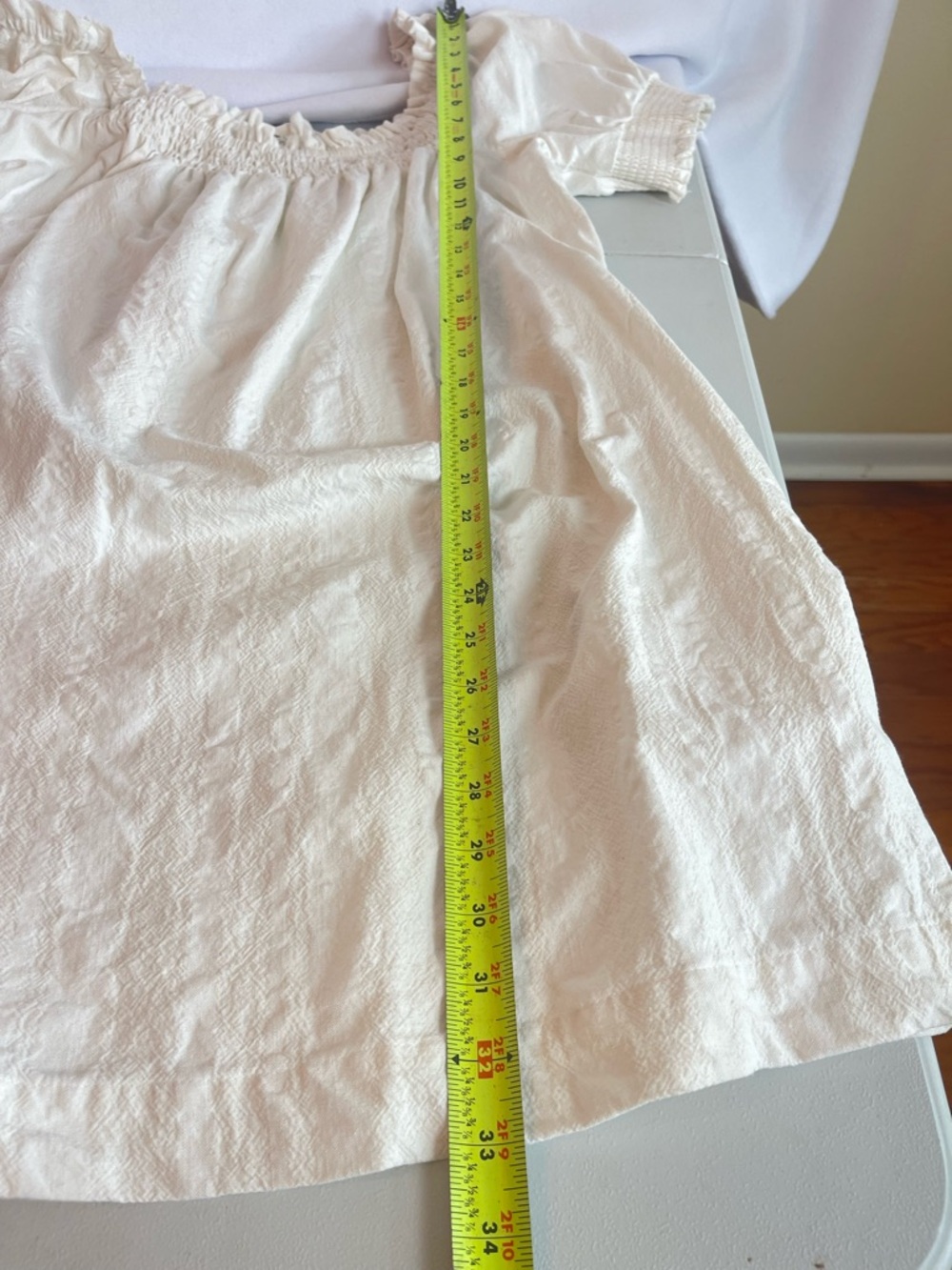 Free People Off-Shoulder Mini Dress in Ivory - Picture 9 of 16